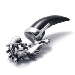 Titanium Sort Ulvetandvedhæng
