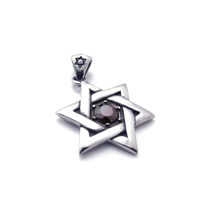 Titanium Lucky Star Rød Zirkon Vedhæng Titanium Lucky Star Rød Zirkon Vedhæng