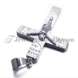 Smukt Titanium Jesu Kors Vedhæng