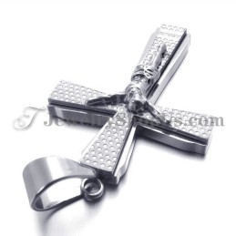 Elegant Titanium Kors Af Jusus Vedhæng