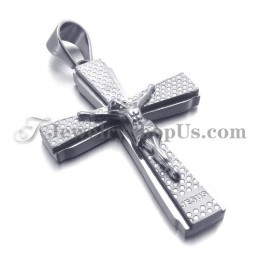 Elegant Titanium Kors Af Jusus Vedhæng