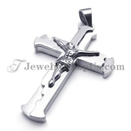 Klassisk Titanium Jesu Kors Vedhæng