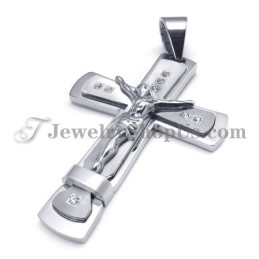 Klassisk Jesu Kors Titanium Vedhæng