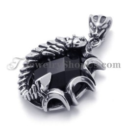 Elegant Sort Zirkon Titanium Vedhæng