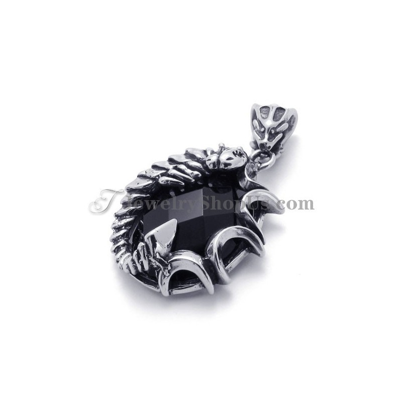 Elegant Sort Zirkon Titanium Vedhæng