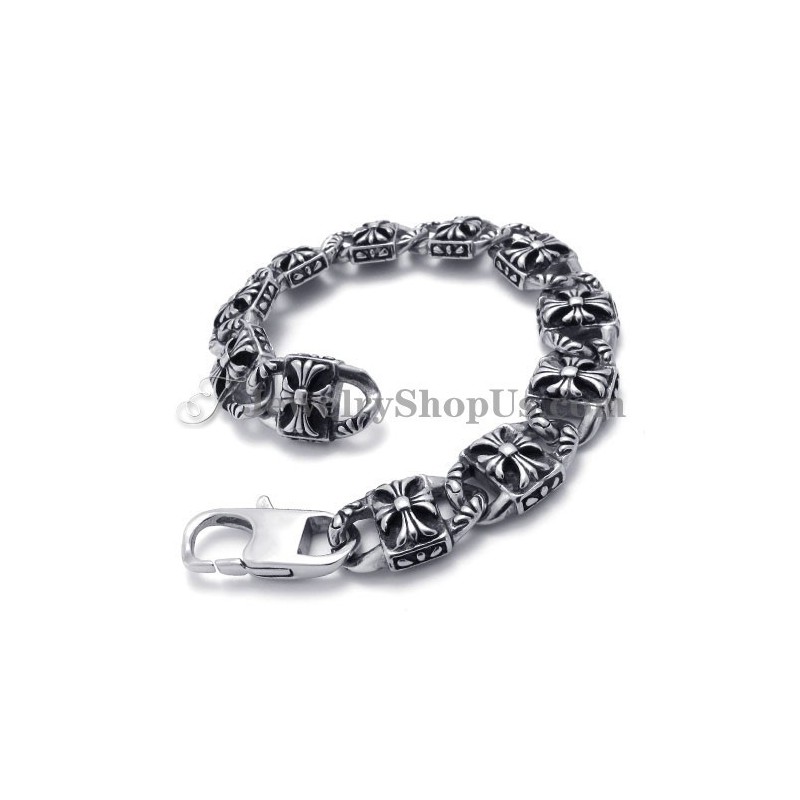Moderigtigt Kors Titanium Armbånd