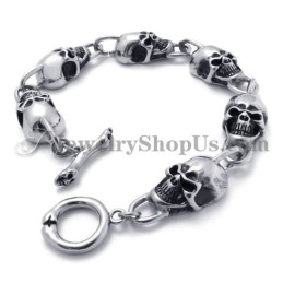 Moderigtigt Skulls Titanium Armbånd
