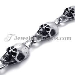Moderigtigt Skulls Titanium Armbånd