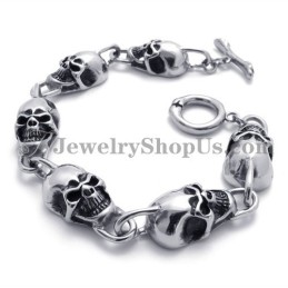 Moderigtigt Skulls Titanium Armbånd