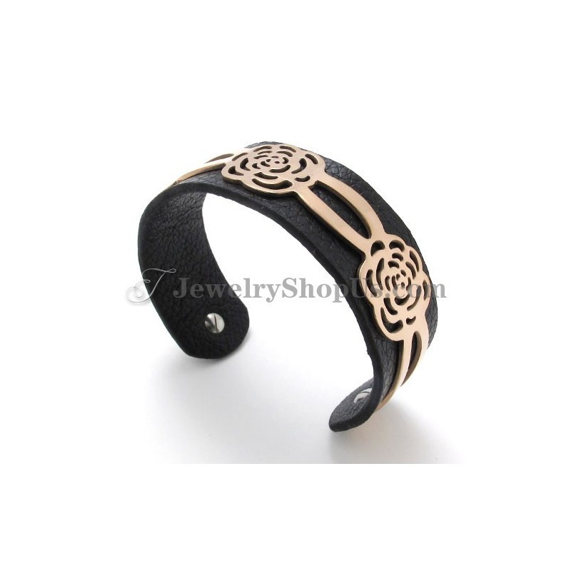 Smukt Armbånd I Titaniumlæder