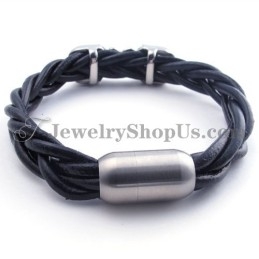 Moderigtigt Titanium Læderarmbånd