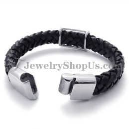 Moderigtigt Titanium Læderarmbånd