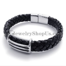 Moderigtigt Titanium Læderarmbånd