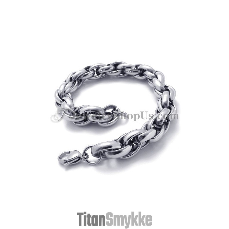 Moderigtigt Sølv Titanium Armbånd