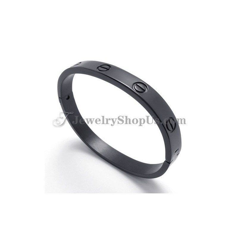 Elegant Sort Titanium Armbånd Til Kvinder Elegant Sort Titanium Armbånd Til Kvinder
