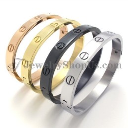 Elegant Sort Titanium Armbånd Til Kvinder