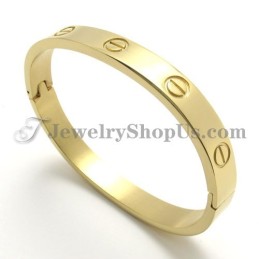 Elegant Guld Titanium Armbånd Til Kvinder