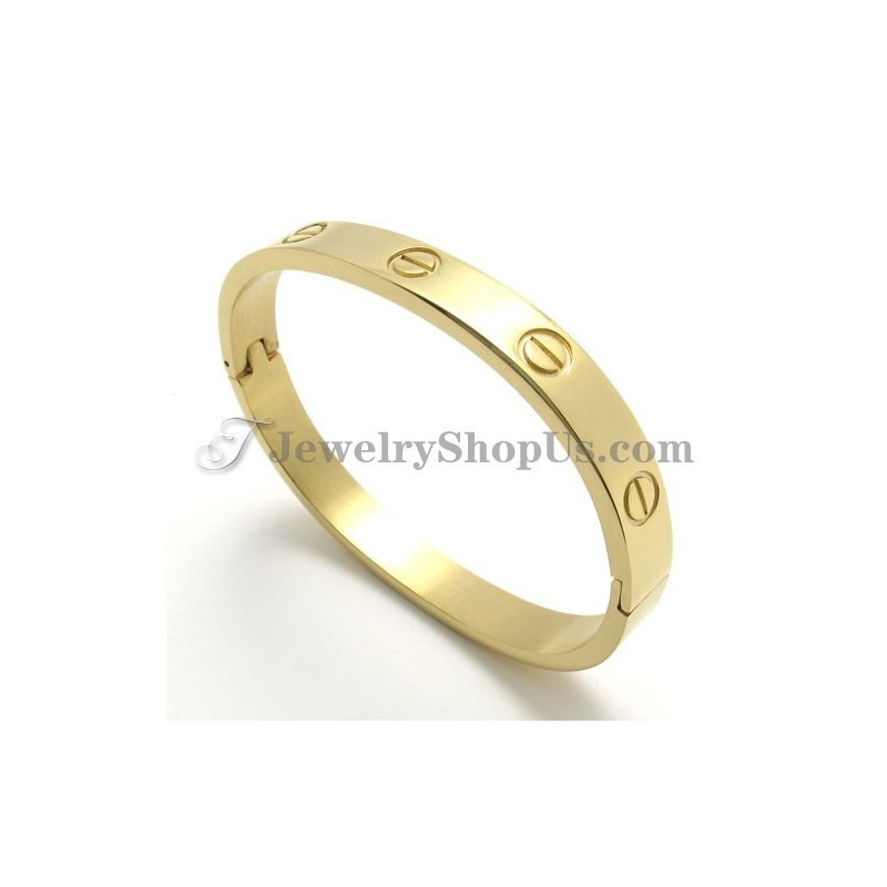 Elegant Guld Titanium Armbånd Til Kvinder