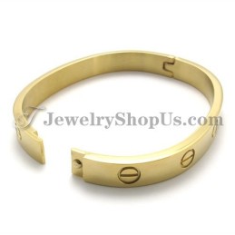 Elegant Guld Titanium Armbånd Til Kvinder