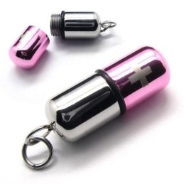 Pink Sølv Ren Titanium Pillevedhæng Kors Halskæde