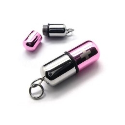 Pink Sølv Ren Titanium Pillevedhæng Kors Halskæde