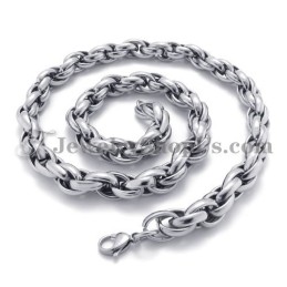 Elegant Sølv Titanium Halskæde