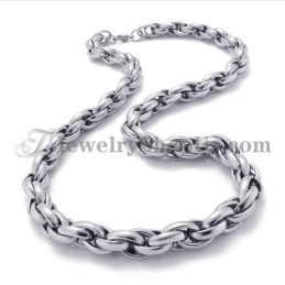 Elegant Sølv Titanium Halskæde