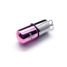 Pink Sølv Ren Titanium Pillevedhæng Kors Halskæde