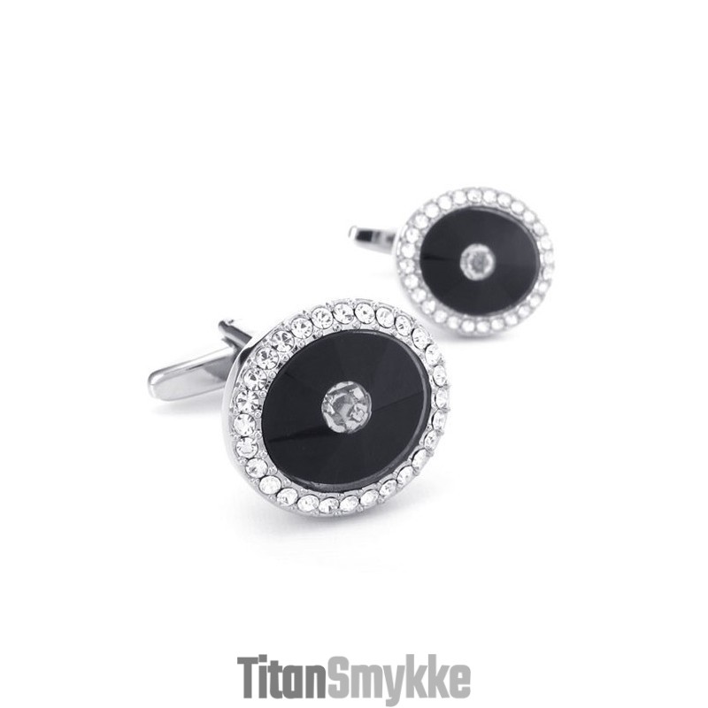 Elegant Form, Delikate Farver, Manchetknapper I Titanium Af Høj Kvalitet