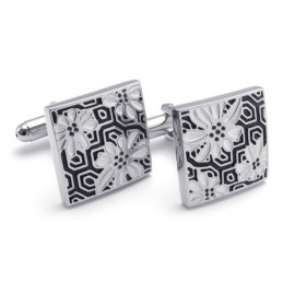 Attraktivt Design, Farveglans, Manchetknapper I Titanium Af Høj Kvalitet