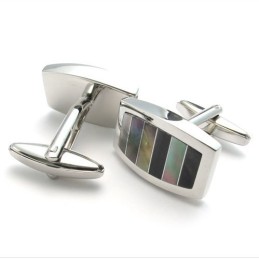 Professionelt Design, Farveglans, Fremragende Kvalitet, Titanium Cupronickel Manchetknapper