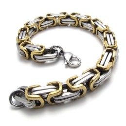 Fint Forarbejdet Farveglans Stabil Kvalitet Titanium Smykkesæt Inklusive Halskæde, Armbånd