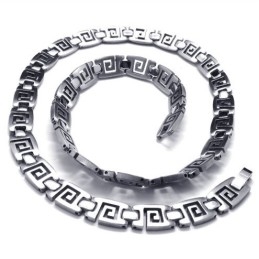 Dygtig Fremstilling Farveglans Fremragende Kvalitet Titanium Smykkesæt Inklusive Halskæde, Armbånd