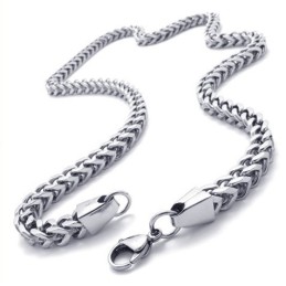 Rationel Konstruktion Farveglans Titanium Smykkesæt Af Høj Kvalitet Inklusive Halskæde, Armbånd