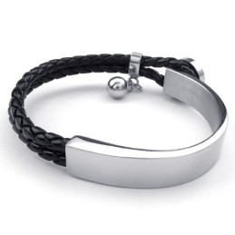 Dygtig Fremstilling Delikate Farver Fremragende Kvalitet Titanium Læderarmbånd