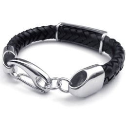 Behændigt Design, Delikate Farver, Pålidelig Kvalitet, Titanium Læderarmbånd