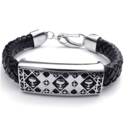 Behændigt Design, Delikate Farver, Pålidelig Kvalitet, Titanium Læderarmbånd