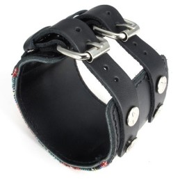 Smukt Design, Farverigt Titanium Læderarmbånd I Fremragende Kvalitet