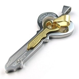 Fint Forarbejdet Farveglans Pålidelig Titaniumvedhæng