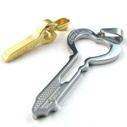 Fint Forarbejdet Farveglans Pålidelig Titaniumvedhæng