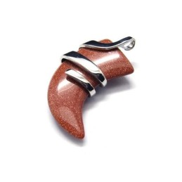 Herrehalskæde Med Spydvedhæng I Ren Titanium, Vermilion