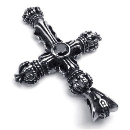 Professionelt Design I Delikate Farver. Dronningen Af Kvalitet I Titanium. Korsvedhæng.