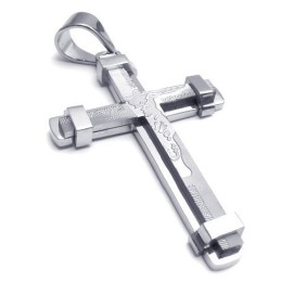 Elegant Form Farve Glans Fremragende Kvalitet Titanium Korsvedhæng