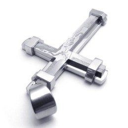 Elegant Form Farve Glans Fremragende Kvalitet Titanium Korsvedhæng